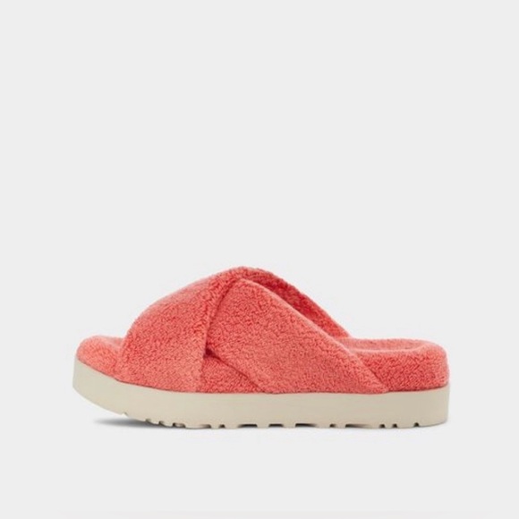 UGG Pink Terry Slide Sandals - Picture 2 of 8